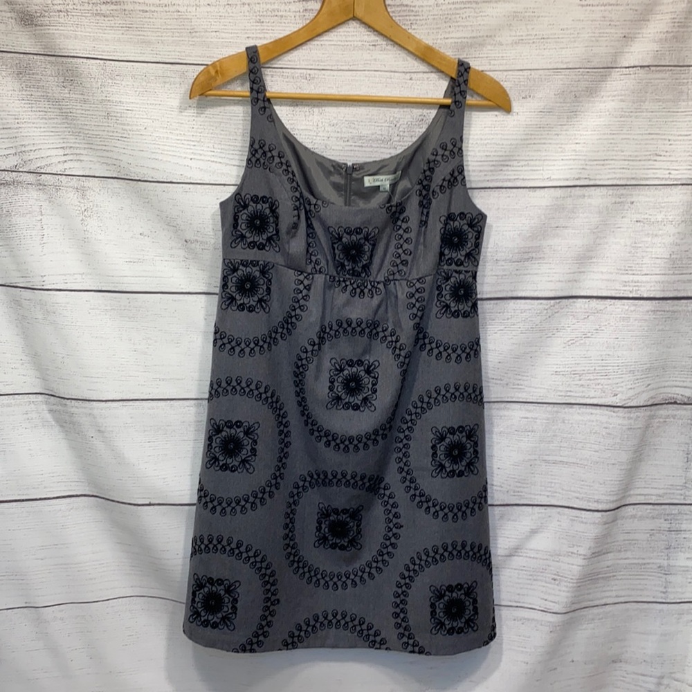 gray 100% wool sleeveless dress Beth Bowley 10